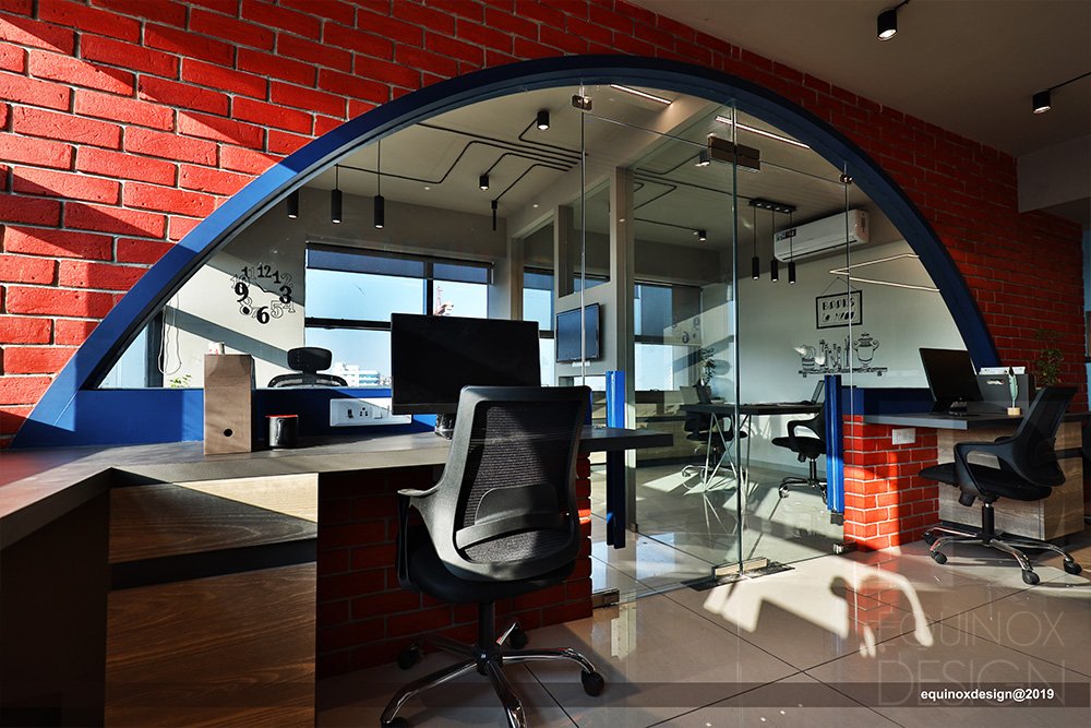 The Spire 803 Office / Workspace Equinox Design | Architect & Interior Design by Ar. Naisargi Dave Zankar in Rajkot, Gujarat, India The Spire 803 Office / Workspace Equinox Design | Architect & Interior Design by Ar. Naisargi Dave Zankar in Rajkot, Gujarat, India