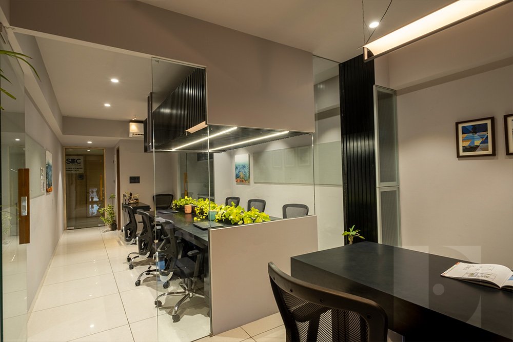 Office / Workspace Equinox Design | Architect & Interior Design by Ar. Naisargi Dave Zankar in Rajkot, Gujarat, India Office / Workspace Equinox Design | Architect & Interior Design by Ar. Naisargi Dave Zankar in Rajkot, Gujarat, India