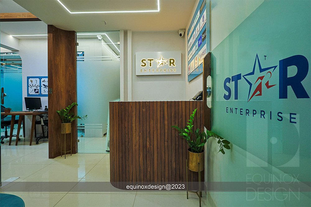 Star Enterprise Office / Workspace Equinox Design | Architect & Interior Design by Ar. Naisargi Dave Zankar in Rajkot, Gujarat, India Star Enterprise Office / Workspace Equinox Design | Architect & Interior Design by Ar. Naisargi Dave Zankar in Rajkot, Gujarat, India