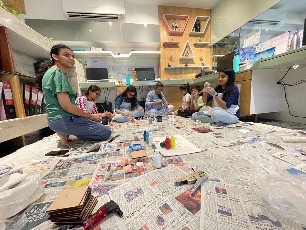 Fluid Art Workshop Celebration @ Studio Equinox